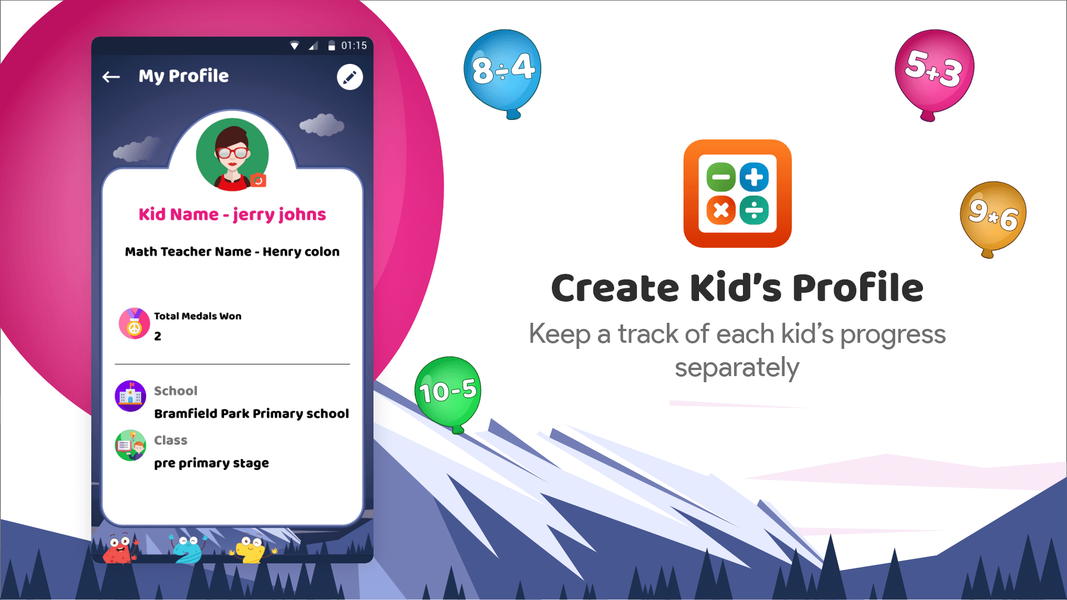 Learn Math App:Game of Numbers - عکس بازی موبایلی اندروید