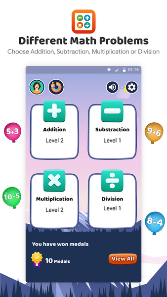 Learn Math App:Game of Numbers - Gameplay image of android game
