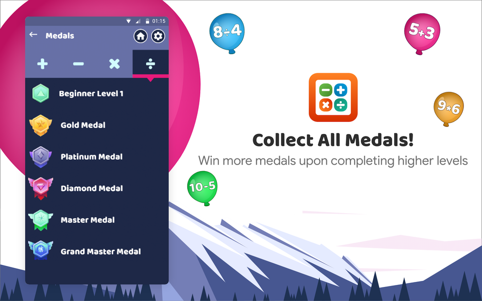 Learn Math App:Game of Numbers - عکس بازی موبایلی اندروید