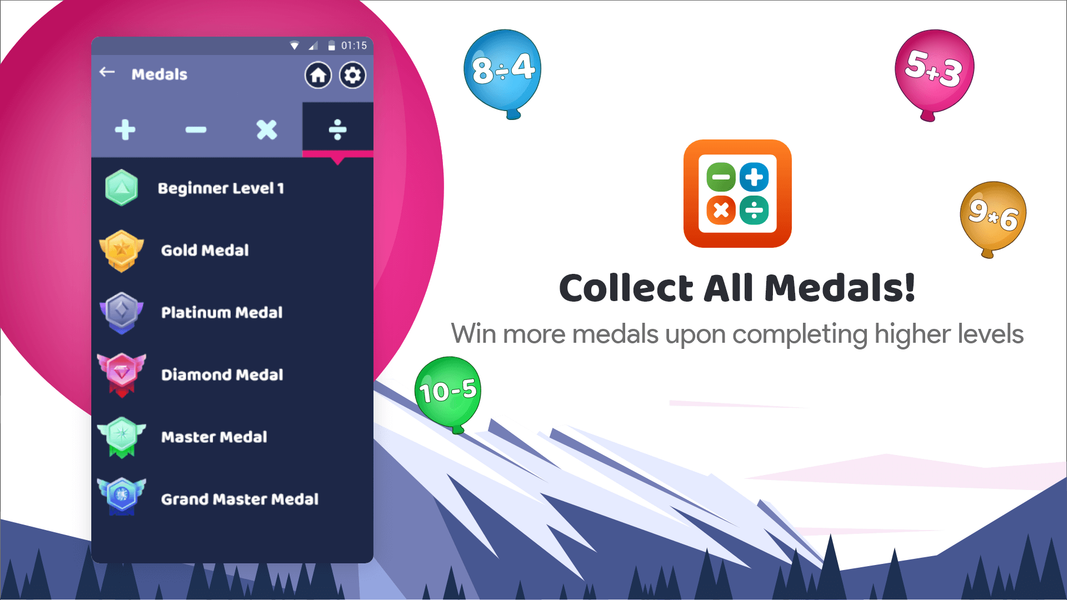 Learn Math App:Game of Numbers - عکس بازی موبایلی اندروید