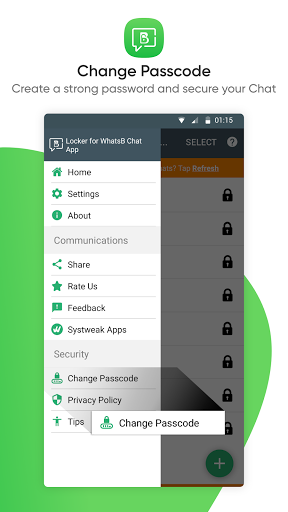 Locker for WhatsB Chat App - عکس برنامه موبایلی اندروید