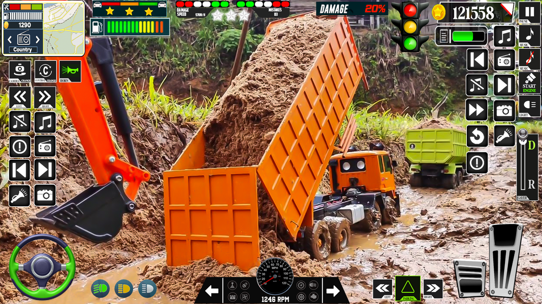 Offroad Mud Cargo Truck Driver - Gameplay image of android game