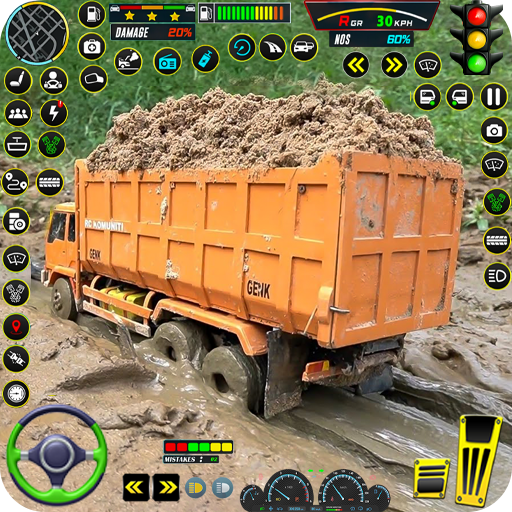 Offroad Mud Cargo Truck Driver - Gameplay image of android game