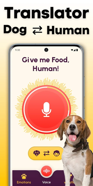 Dog Translator Dog to Human - عکس بازی موبایلی اندروید