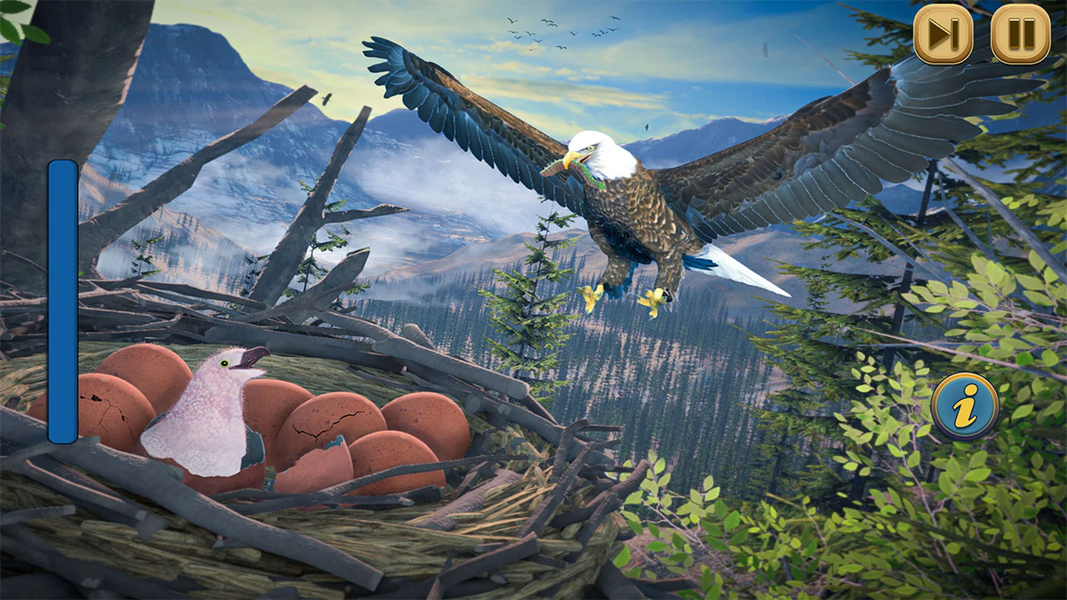 Flying Bird Eagle Simulator 3D - عکس بازی موبایلی اندروید