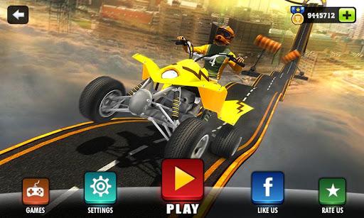 Racing Quad Bike Moto Stunt : ATV Impossible Track - Gameplay image of android game