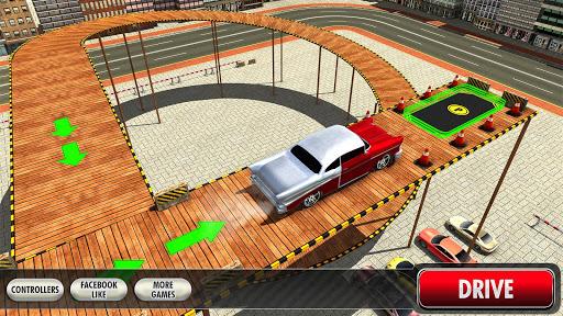 Real Classic Car Stunt Parking - Gameplay image of android game