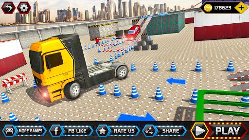 Extreme Semi Truck Parking Mania 2020 - Gameplay image of android game