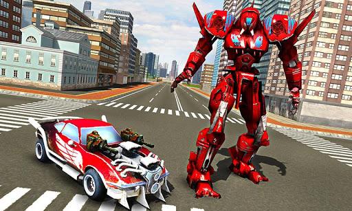 Robot Car War Transform Fight - Gameplay image of android game