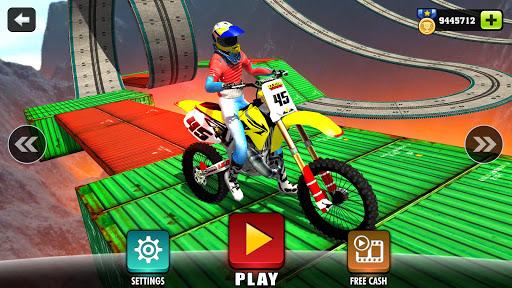 Impossible Motor Bike Tracks - Gameplay image of android game