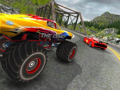 Crazy Car vs Monster Racing 3D - Gameplay image of android game