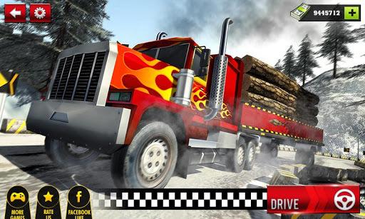Offroad Cargo Truck Transport Driving Simulator 17 - Gameplay image of android game