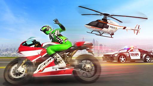Motorbike Escape Police Chase: Moto VS Cops Car - Gameplay image of android game