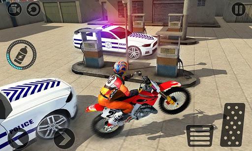 Motorbike Escape Police Chase: Moto VS Cops Car - Gameplay image of android game