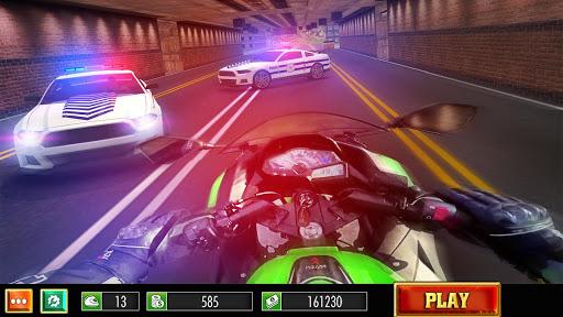 Motorbike Escape Police Chase: Moto VS Cops Car - Gameplay image of android game