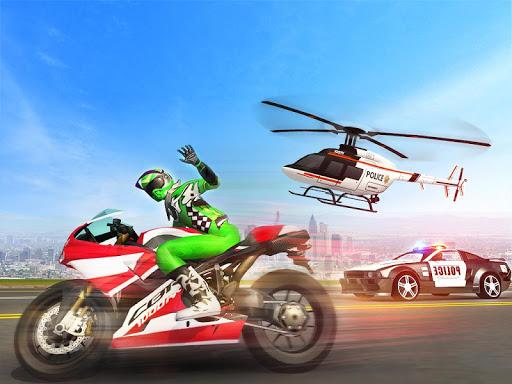 Motorbike Escape Police Chase: Moto VS Cops Car - Gameplay image of android game