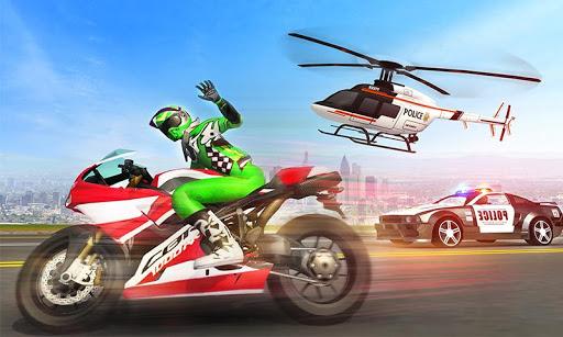 Motorbike Escape Police Chase: Moto VS Cops Car - Gameplay image of android game