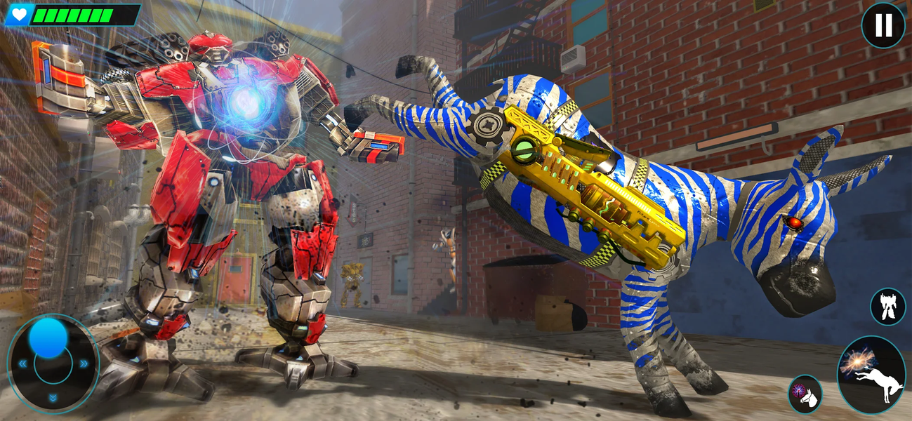 Police limo Zebra Robot ۳D - عکس برنامه موبایلی اندروید