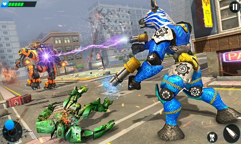 Police limo Zebra Robot ۳D - عکس برنامه موبایلی اندروید