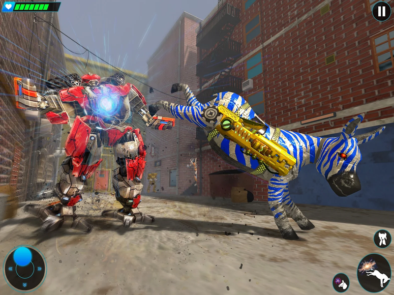 Police limo Zebra Robot ۳D - عکس برنامه موبایلی اندروید