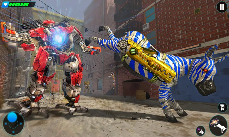 Police limo Zebra Robot ۳D - عکس برنامه موبایلی اندروید