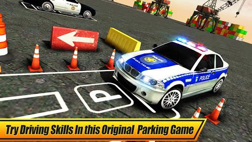 Real Police Car Parking 3D Sim - Gameplay image of android game