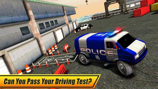 Real Police Car Parking 3D Sim - Gameplay image of android game