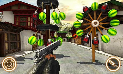 Watermelon shooting game 3D - Gameplay image of android game