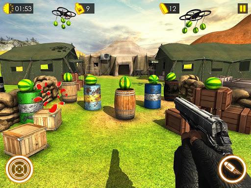 Watermelon shooting game 3D - Gameplay image of android game