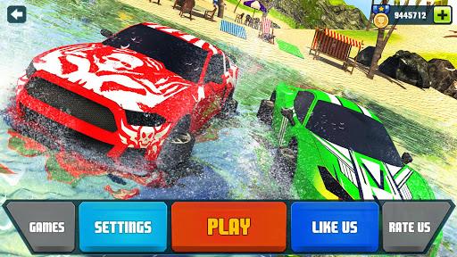 Floating Water Surfer Car Driv - Gameplay image of android game