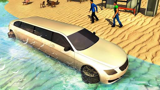 Beach Water Surfer Limousine Car Driving Simulator - عکس بازی موبایلی اندروید
