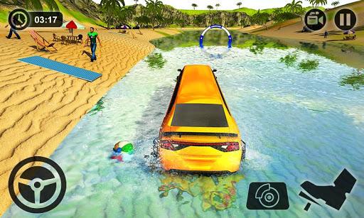 Beach Water Surfer Limousine Car Driving Simulator - عکس بازی موبایلی اندروید