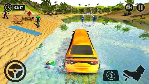 Beach Water Surfer Limousine Car Driving Simulator - عکس بازی موبایلی اندروید