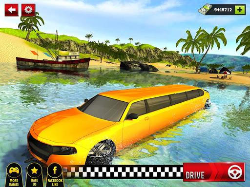 Beach Water Surfer Limousine Car Driving Simulator - عکس بازی موبایلی اندروید