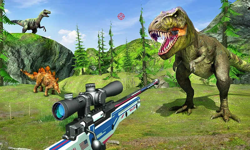 Wild Dino Hunting Game 3D - Gameplay image of android game