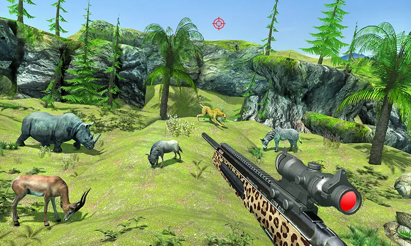 Wild Dino Hunting Game 3D - Gameplay image of android game