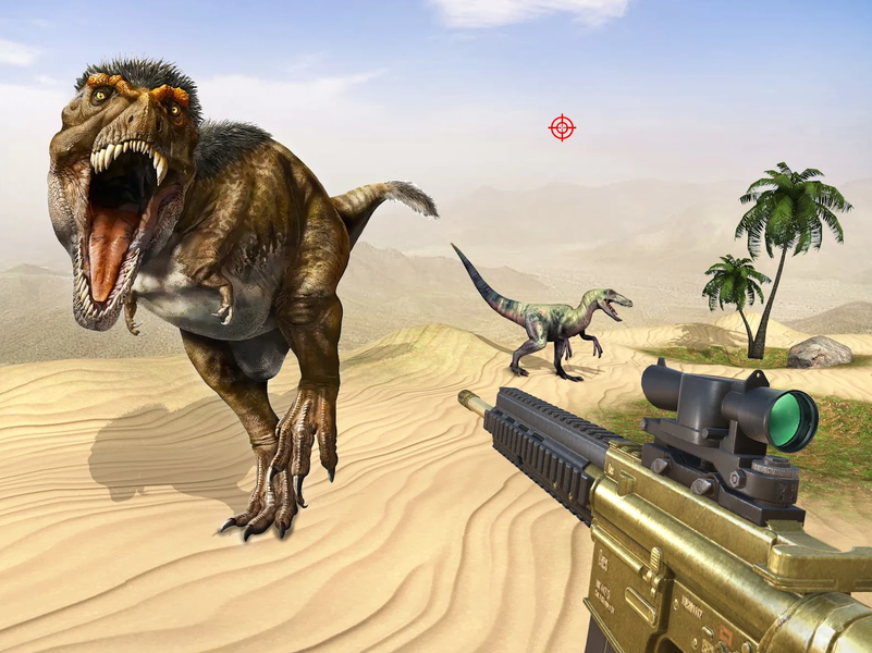 Wild Dino Hunting Game 3D - Gameplay image of android game