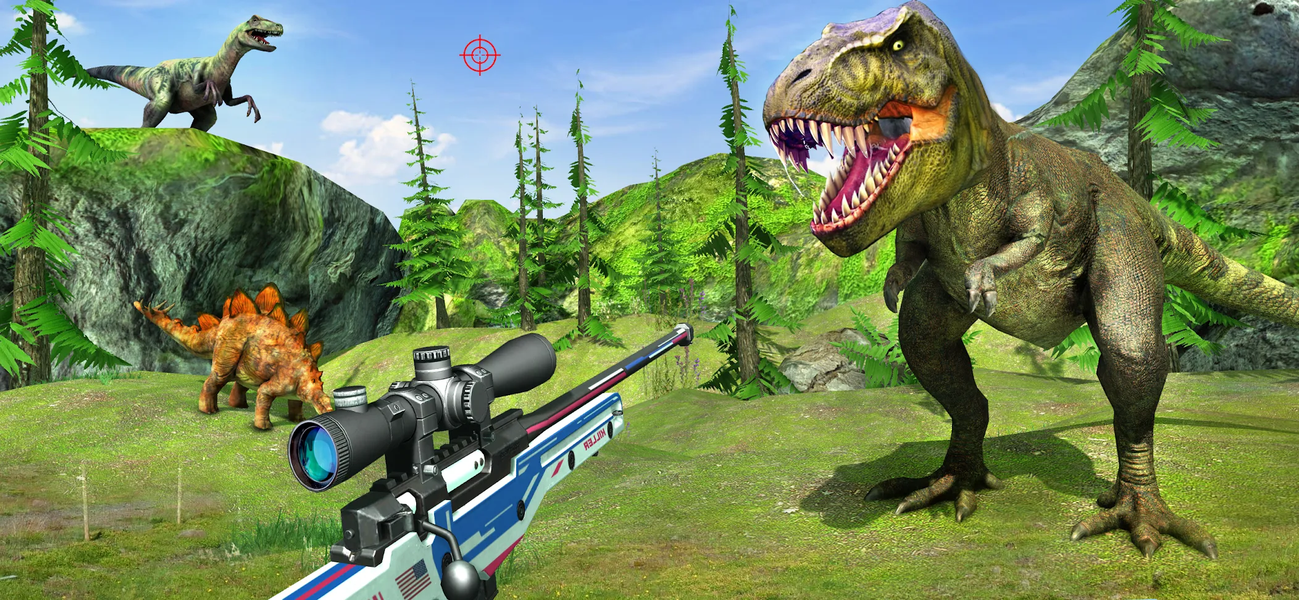 Wild Dino Hunting Game 3D - Gameplay image of android game