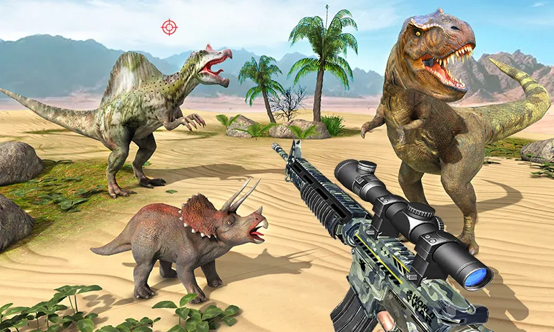 Wild Dino Hunting Game 3D - Gameplay image of android game
