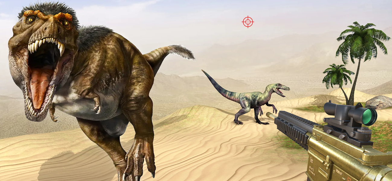 Wild Dino Hunting Game 3D - Gameplay image of android game