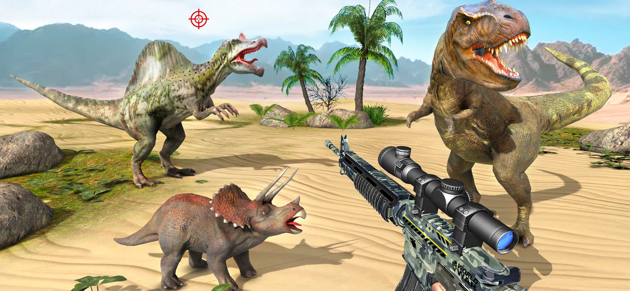 Wild Dino Hunting Game 3D - Gameplay image of android game