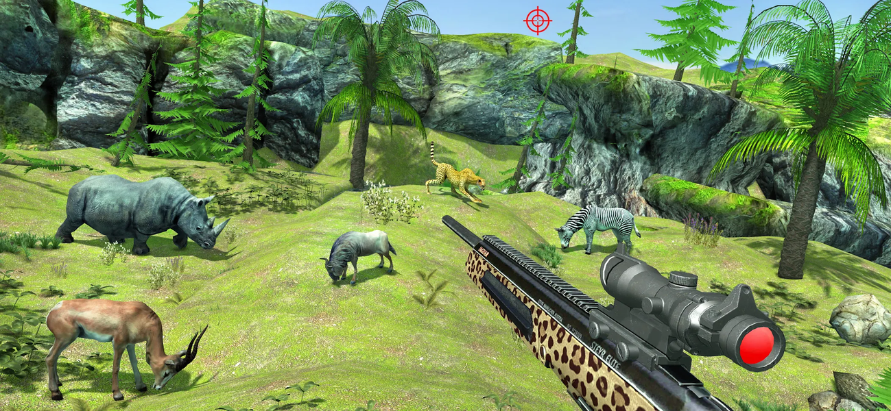 Wild Dino Hunting Game 3D - Gameplay image of android game