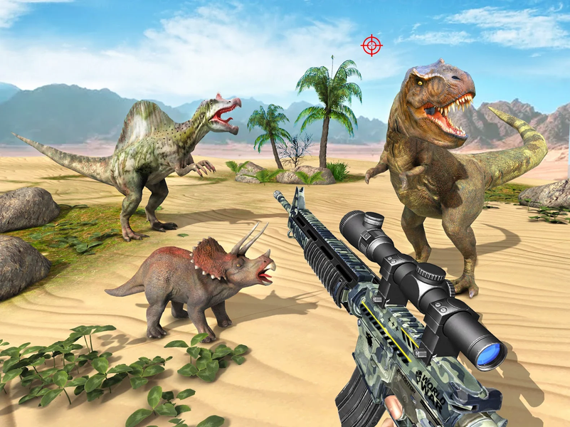 Wild Dino Hunting Game 3D - Gameplay image of android game