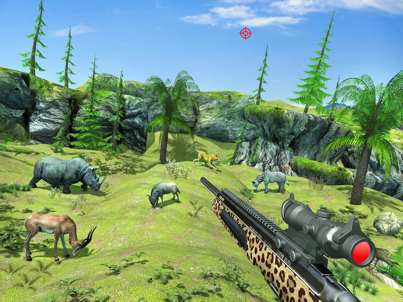 Wild Dino Hunting Game 3D - Gameplay image of android game