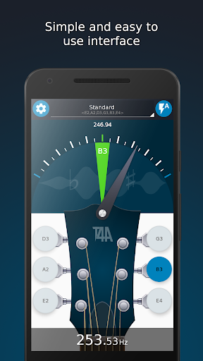 Easy Guitar Tuner - Image screenshot of android app