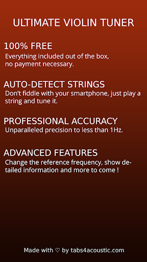 Ultimate Violin Tuner - Image screenshot of android app