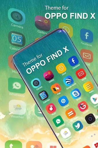 Themes for OPPO FIND X Launcher 2019 - عکس برنامه موبایلی اندروید