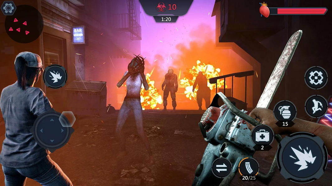 Zombie Survivor 3D:Gun Shooter - Gameplay image of android game