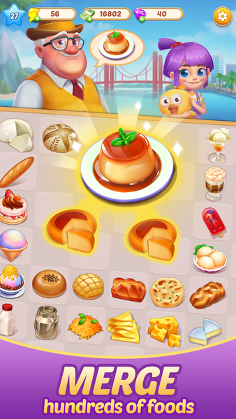 Merge Food - Chef Decoration - عکس بازی موبایلی اندروید