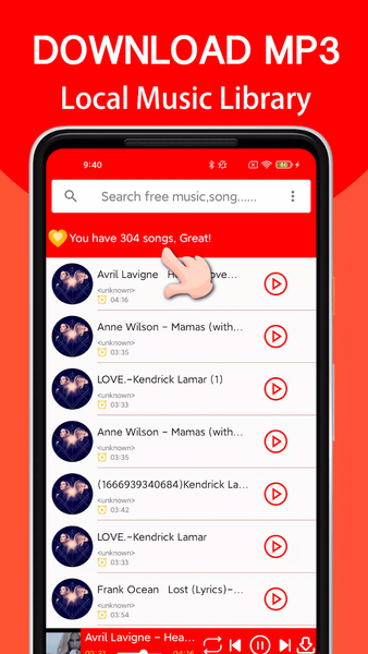 Mp۳ Music Downloader all songs - عکس برنامه موبایلی اندروید